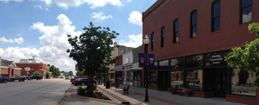 picture of downtown Sterling, KS