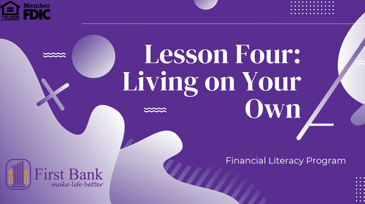 Cover of lesson four living on your own.